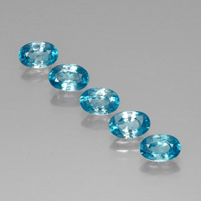 Achetez naturel ct bleue zircon gems, coupe ovale, en provenance cambodge chez gemselect. en stock, livraison internationale!