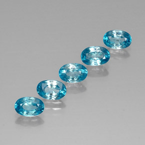 Achetez naturel ct bleue zircon gems, coupe ovale, en provenance cambodge chez gemselect. en stock, livraison internationale!