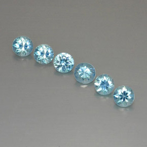 Achetez naturel ct bleue zircon gems, coupe roude, en provenance cambodge chez gemselect. en stock, livraison internationale!