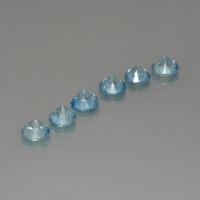 Achetez naturel ct bleue zircon gems, coupe roude, en provenance cambodge chez gemselect. en stock, livraison internationale!