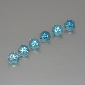 Achetez naturel ct bleue zircon gems, coupe roude, en provenance cambodge chez gemselect. en stock, livraison internationale!