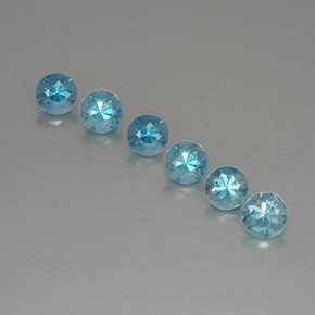 Achetez naturel ct bleue zircon gems, coupe roude, en provenance cambodge chez gemselect. en stock, livraison internationale!