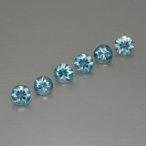 Achetez naturel ct bleue zircon gems, coupe roude, en provenance cambodge chez gemselect. en stock, livraison internationale!