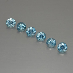 Achetez naturel ct bleue zircon gems, coupe roude, en provenance cambodge chez gemselect. en stock, livraison internationale!