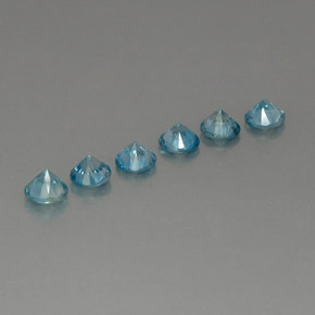 Achetez naturel ct bleue zircon gems, coupe roude, en provenance cambodge chez gemselect. en stock, livraison internationale!