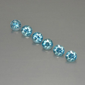 Achetez naturel ct bleue zircon gems, coupe roude, en provenance cambodge chez gemselect. en stock, livraison internationale!