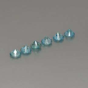 Achetez naturel ct bleue zircon gems, coupe roude, en provenance cambodge chez gemselect. en stock, livraison internationale!