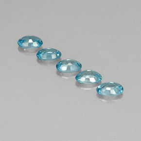 Achetez naturel 3,49ct bleue zircon gems, coupe ovale, en provenance cambodge chez gemselect. en stock, livraison internationale!