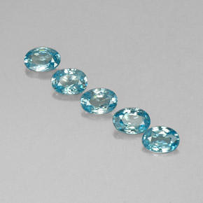Achetez naturel 3.25ct Bleu Zircon gems, Coupe ovale, En provenance Cambodge chez GemSelect. En stock, livraison internationale!