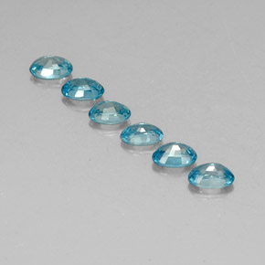 Achetez naturel ct bleue zircon gems, coupe ovale, en provenance cambodge chez gemselect. en stock, livraison internationale!