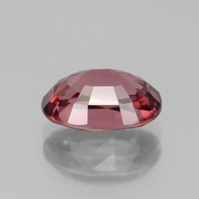 Zircon rose naturelle coupe ovale, 3,53 ct, VVS