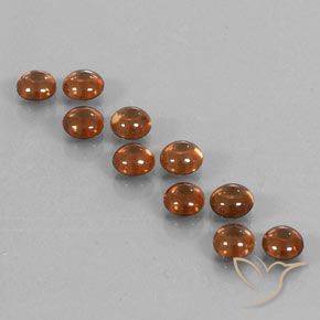 6.70ctw Naturel Orange foncé Zircon, Tour, Transparent