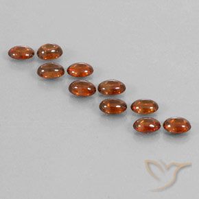 7.73ctw Naturel Brun cannelle profond Zircon, ovale, Transparent