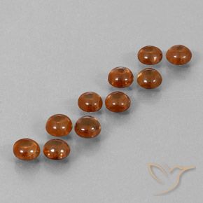 6.41ctw Naturel Orange rougeâtre Zircon, Tour, Transparent