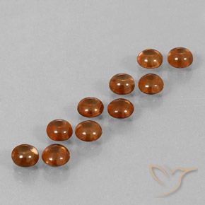 6.32ctw Naturel Orange foncé Zircon, Tour, Transparent