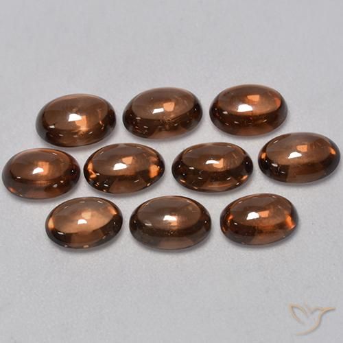 7.93ctw Naturel Brun moyen Zircon, ovale, Transparent