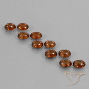 10.23ctw Naturel Orange foncé Zircon, ovale, Transparent