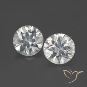 3.37ctw Naturel Blanc Zircon, Tour, VS