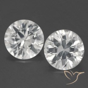 3.14ctw Naturel Blanc Zircon, Tour, VS