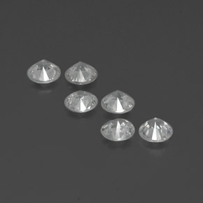 Achetez naturel ct blanc zircon gems, coupe roude, en provenance cambodge chez gemselect. en stock, livraison internationale!