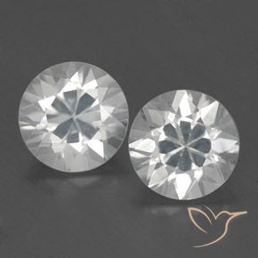 3.65ctw Naturel Blanc Zircon, Tour, VS