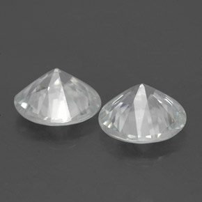Achetez naturel ct blanc zircon gems, coupe roude, en provenance cambodge chez gemselect. en stock, livraison internationale!