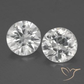3.37ctw Naturel Blanc Zircon, Tour, VS