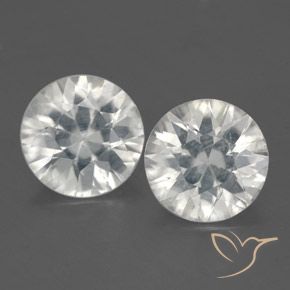 3.16ctw Naturel Blanc Zircon, Tour, VS