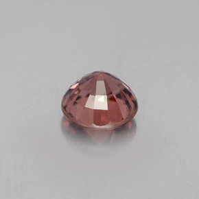 Zircon Rose Orange naturelle Coupe roude, 1.60 ct, VVS