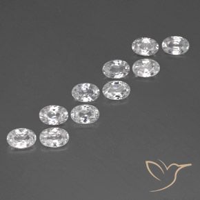 Shop natural 7.17ct Blanc Zircon gems, ovale, from Cambodge at GemSelect. In stock, global shipping!