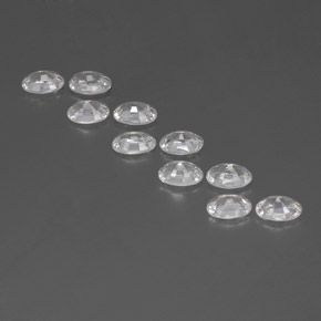 Achetez naturel 7,44ct blanc zircon gems, coupe ovale, en provenance cambodge chez gemselect. en stock, livraison internationale!