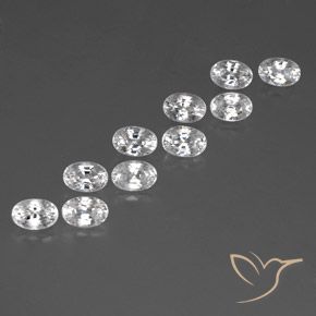 Shop natural 8.58ct Blanc Zircon gems, ovale, from Cambodge at GemSelect. In stock, global shipping!