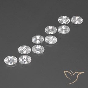 Shop natural 8.12ct Blanc Zircon gems, ovale, from Cambodge at GemSelect. In stock, global shipping!