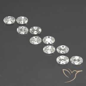 Shop natural 7.10ct Blanc Zircon gems, ovale, from Cambodge at GemSelect. In stock, global shipping!