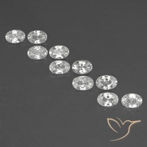 Shop natural 7.21ct Blanc Zircon gems, ovale, from Cambodge at GemSelect. In stock, global shipping!