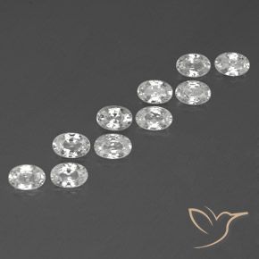 Shop natural 7.21ct Blanc Zircon gems, ovale, from Cambodge at GemSelect. In stock, global shipping!