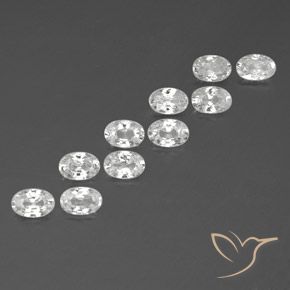 Shop natural 7.33ct Blanc Zircon gems, ovale, from Cambodge at GemSelect. In stock, global shipping!