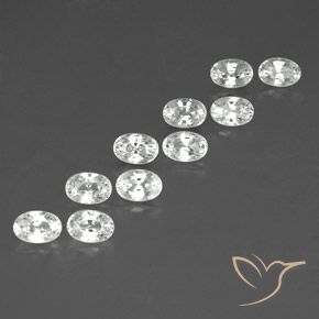 Shop natural 8.81ct Blanc Zircon gems, ovale, from Cambodge at GemSelect. In stock, global shipping!