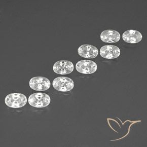 Shop natural 8.49ct Blanc Zircon gems, ovale, from Cambodge at GemSelect. In stock, global shipping!