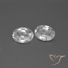 Shop natural 2.34ct Blanc Zircon gems, ovale, from Cambodge at GemSelect. In stock, global shipping!