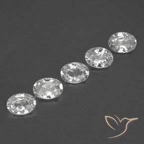 Shop natural 5.74ct Blanc Zircon gems, ovale, from Cambodge at GemSelect. In stock, global shipping!