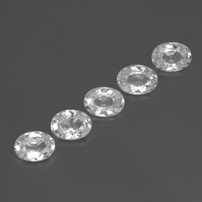 Achetez naturel ct blanc zircon gems, coupe ovale, en provenance cambodge chez gemselect. en stock, livraison internationale!
