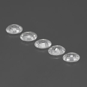 Achetez naturel ct blanc zircon gems, coupe ovale, en provenance cambodge chez gemselect. en stock, livraison internationale!