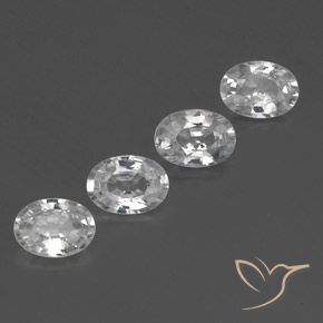 Shop natural 4.57ct Blanc Zircon gems, ovale, from Cambodge at GemSelect. In stock, global shipping!