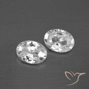 Shop natural 2.33ct Blanc Zircon gems, ovale, from Cambodge at GemSelect. In stock, global shipping!