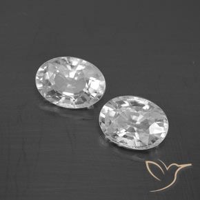 Shop natural 2.66ct Blanc Zircon gems, ovale, from Cambodge at GemSelect. In stock, global shipping!