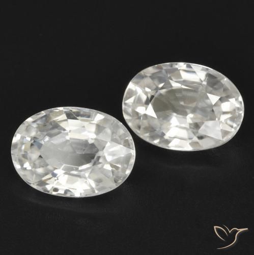 Shop natural 2.48ct Blanc Zircon gems, ovale, from Cambodge at GemSelect. In stock, global shipping!