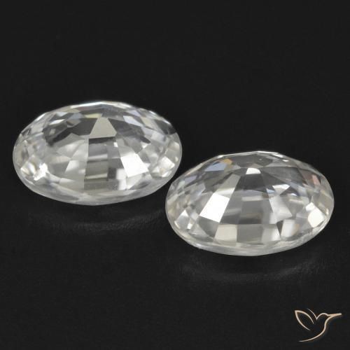 Shop natural 2.48ct Blanc Zircon gems, ovale, from Cambodge at GemSelect. In stock, global shipping!