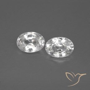 Shop natural 2.44ct Blanc Zircon gems, ovale, from Cambodge at GemSelect. In stock, global shipping!