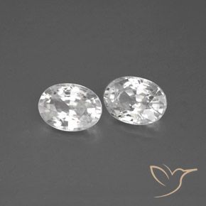 Shop natural 2.44ct Blanc Zircon gems, ovale, from Cambodge at GemSelect. In stock, global shipping!